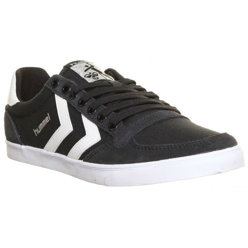 Hummel Black Low Canvas Trainer