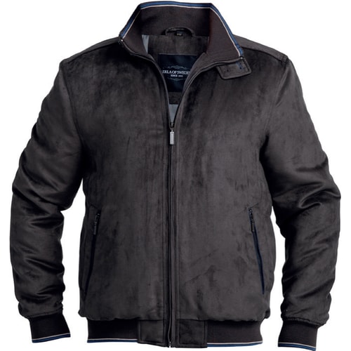 Erla Of Sweden Suede Jacket Brown