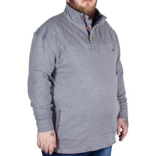 Raging Bull Pullover mit Funnel Neck-Kragen Grau