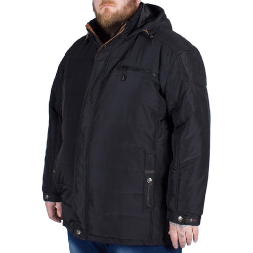 KAM Stepp-Anorak Schwarz Tall Fit