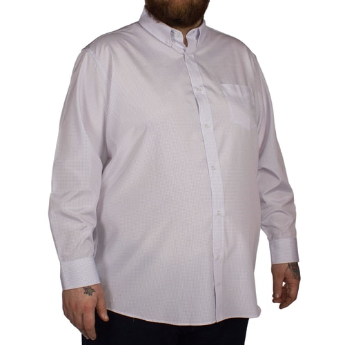 Carabou klassisches kariertes Hemd Rosa 