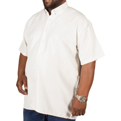 Fitzgerald Marcus Hemd Diamantemuster Gelb / Blau