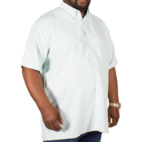 Fitzgerald Marcus Hemd Diamantenmuster Grün / Blau