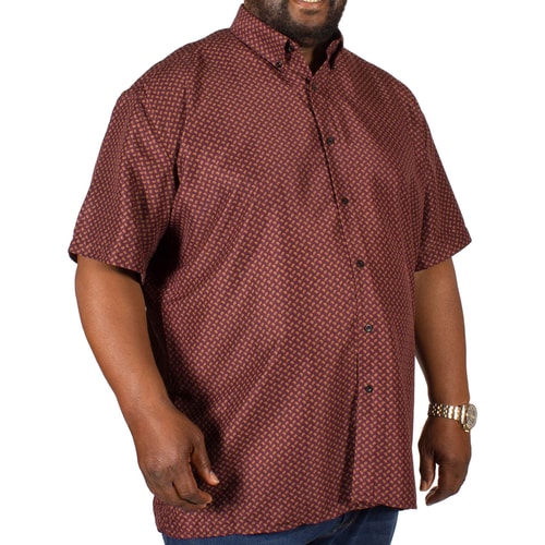 Fitzgerald Toby Paisley Print Shirt Burgundy