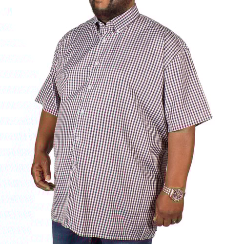 Fitzgerald Gingham Karohemd Weinrot / Blau