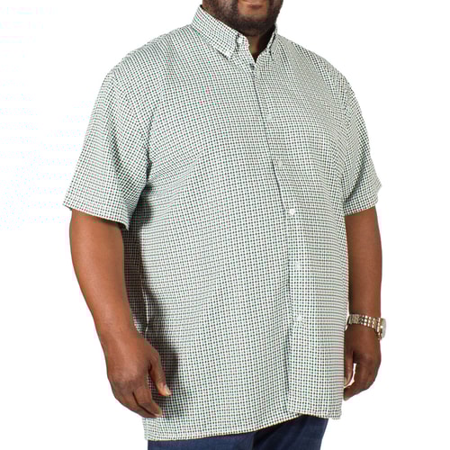 Fitzgerald Rocky Dogtooth Print Shirt Green