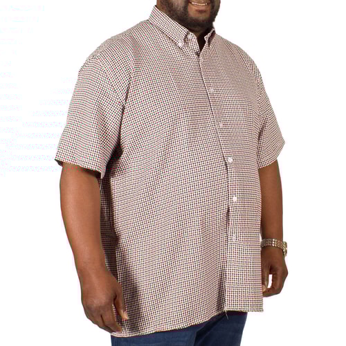 Fitzgerald Rocky Hemd mit Hahnentritt-Muster Rot