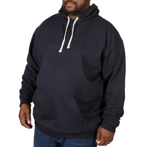 Awdis Varsity Kapuzenpullover Dunkelblau / Grau