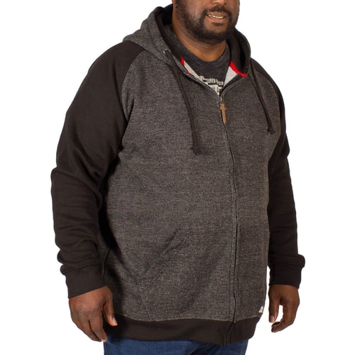 D555 Raglanärmel Kapuzenpullover Cristiano Schwarz