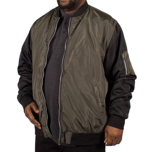 D555 Louis Lined Bomber Jacket - Khaki