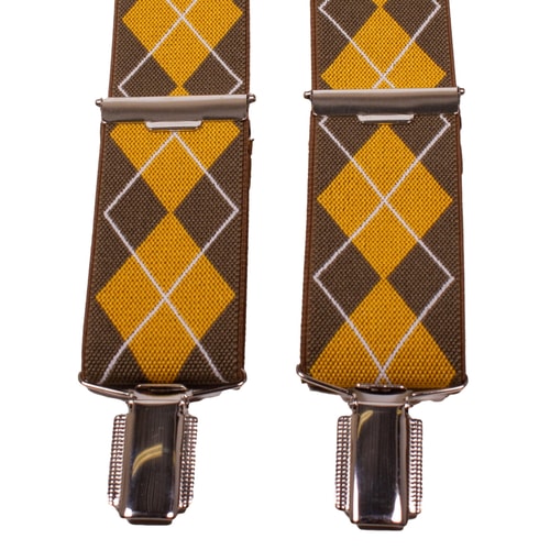 John King Extra lange Hosenträger Gelb