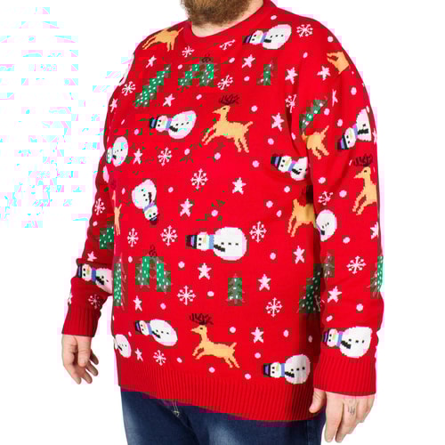 Brooklyn Christmas Jumper Red