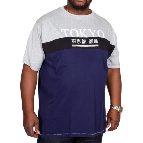 D555 T-Shirt Morris Tokyo Marineblau 