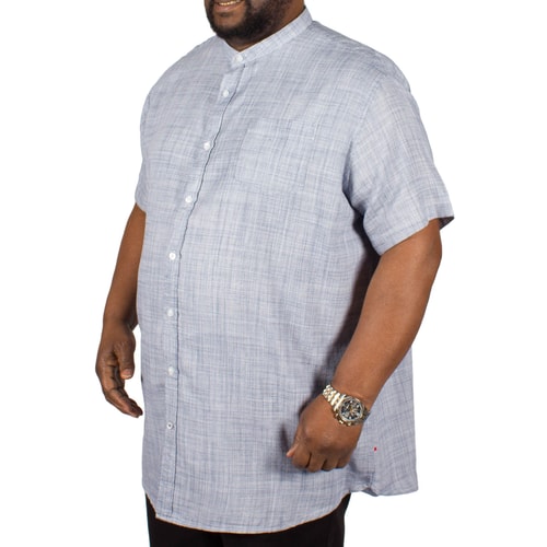 D555 Kelly Basket Weave Short Sleeved Shirt - Blue