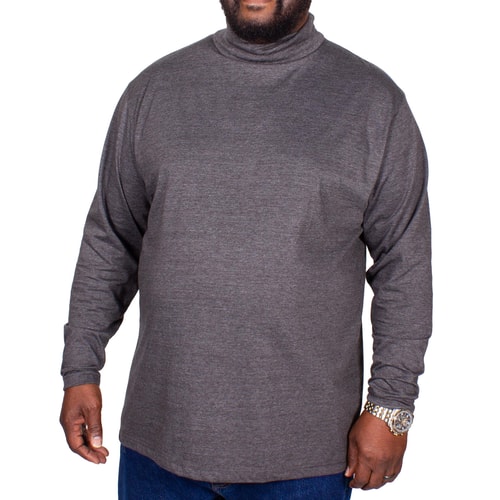 Bigdude Rollkragenpullover Grau