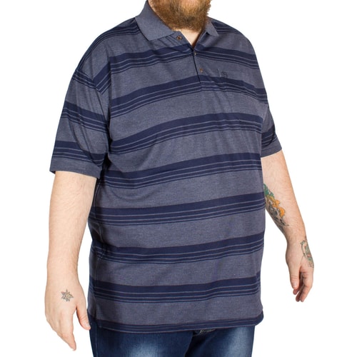 Brooklyn gestreiftes Poloshirt Andre Blau