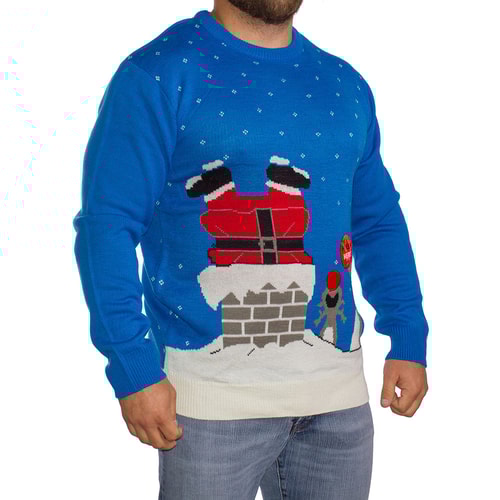 D555 Santa Christmas Jumper With Lights & Music