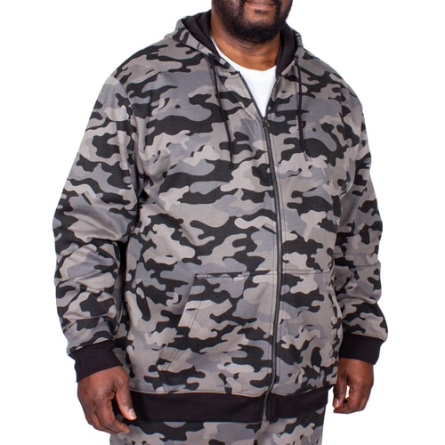 Bigdude Camouflage Kapuzenjacke Grau