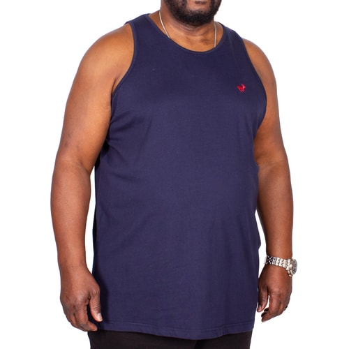 Bigdude Signature Tanktop Marineblau Tall Fit 
