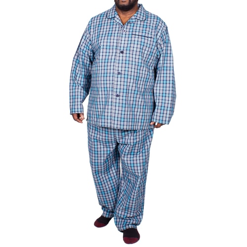 Espionage karierter Pyjama Blau 