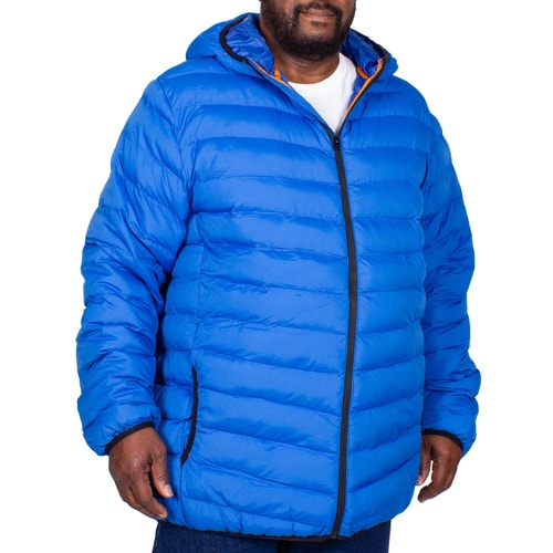 D555 Steppjacke mit Kapuze Clark Blau 