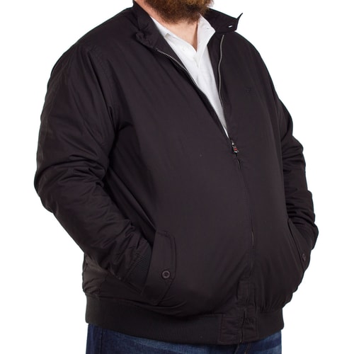 D555 Orson Black Padded Harrington Jacket