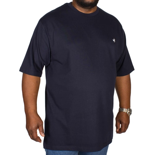 Bigdude Signature Rundhalsausschnitt T-Shirt Dunkelblau