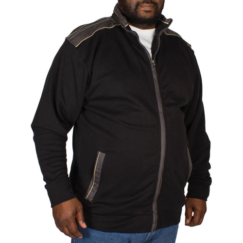 KAM sportliche Reißverschluss-Jacke Schwarz