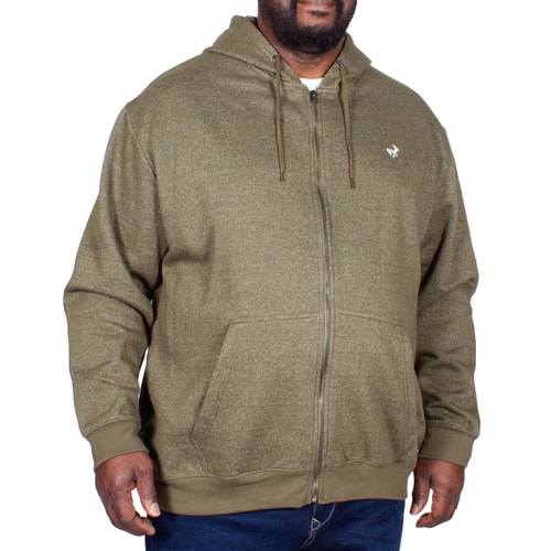 Bigdude melierte Kapuzenjacke Khaki