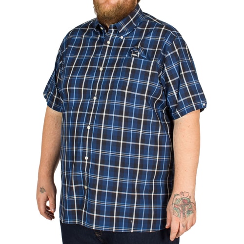Brutus Window Pane Check Shirt Blue