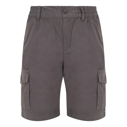 Bigdude Cargo Shorts mit elastischem Bund Grau