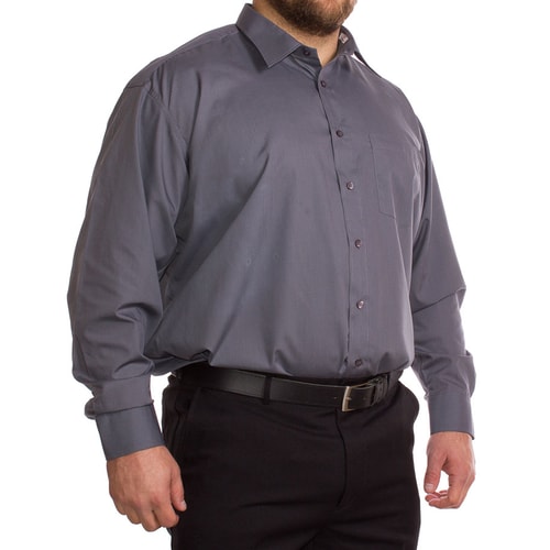 Rael Brook anthrazitfarbenes Langarmhemd