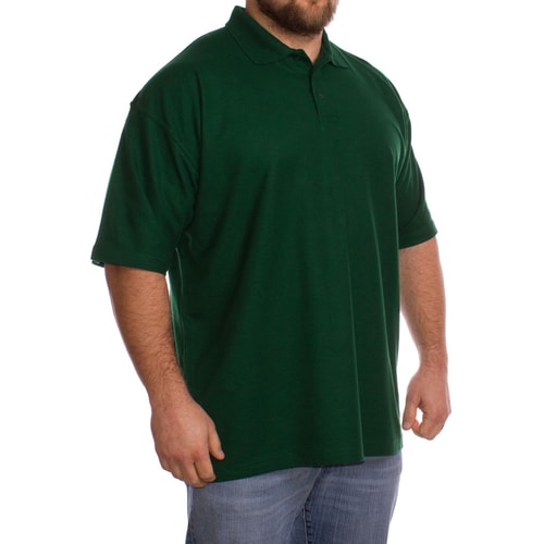 Flaschengrünes Polohemd