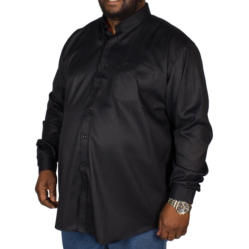 Espionage Oxford Hemd Schwarz