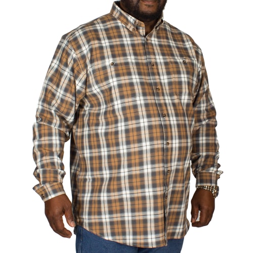 Espionage Langarmhemd Karomuster Taupe