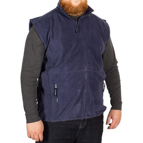 Metaphor einfarbige Weste mit RV Marineblau 