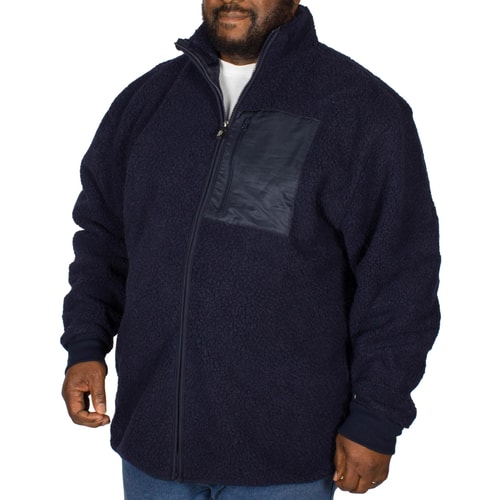 KAM Fleece Jacke Teddy Blau 