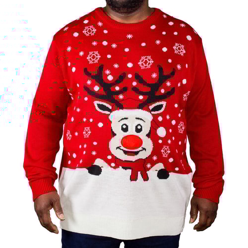 D555 3D Rudolph Christmas Jumper