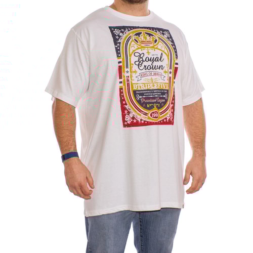 D555 Roderick "Triple Crown" Beer Logo T-Shirt in White