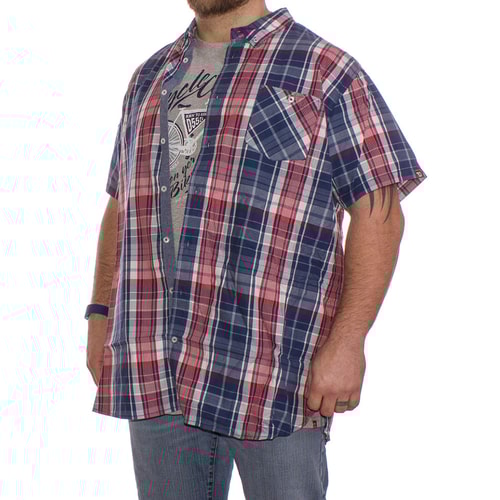 D555 Vincent Checked Shirt & T-Shirt Combo