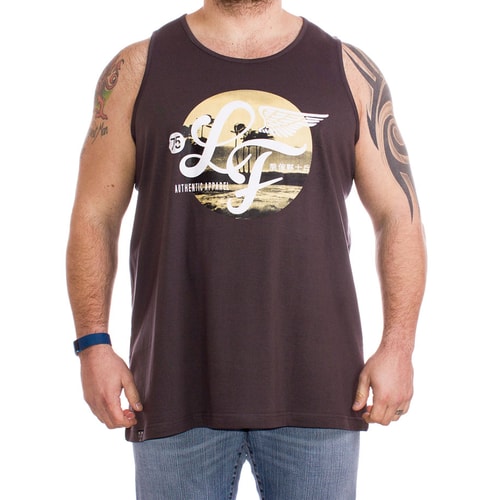 Loyalty & Faith San Diego Charcoal Logo Vest