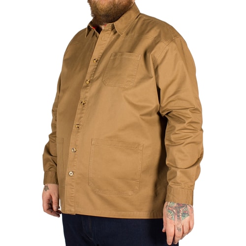 D555 Ramsey Twill-Hemd Beige