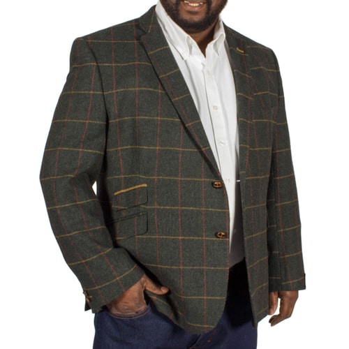 Scott Two Tone Check Blazer Green