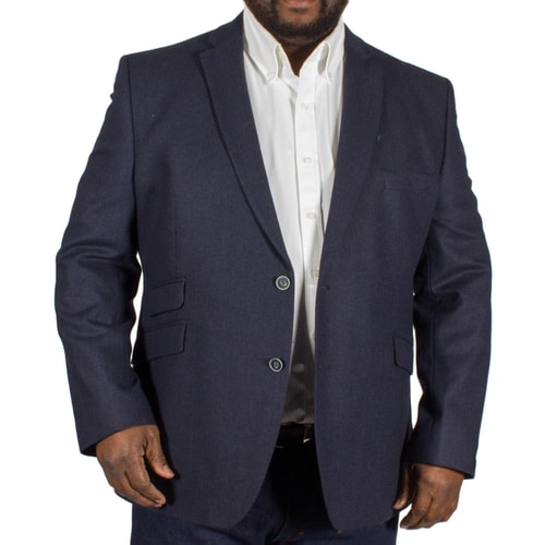 Scott Classic Herringbone Blazer Dark Blue