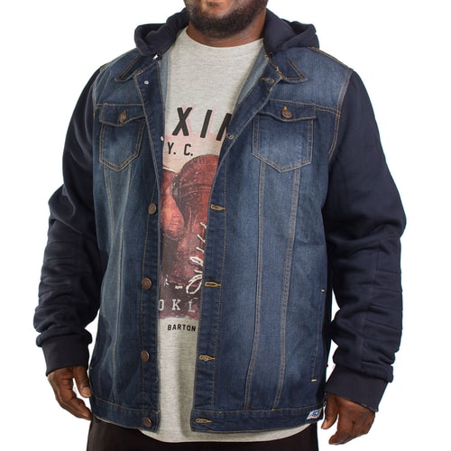 D555 Curtis Denim Jacket with Hood