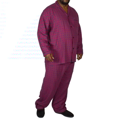 Rael Brook karierter Pyjama Rot / Blau