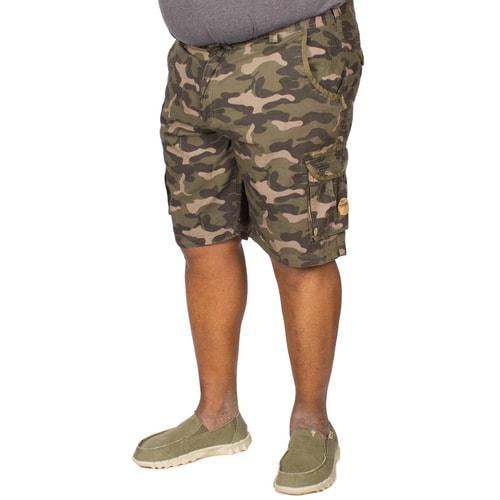 D555 Camouflage Cargo Shorts Victor Grün