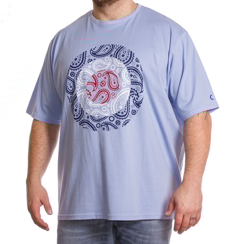 Lambretta Paisley T-Shirt Blue