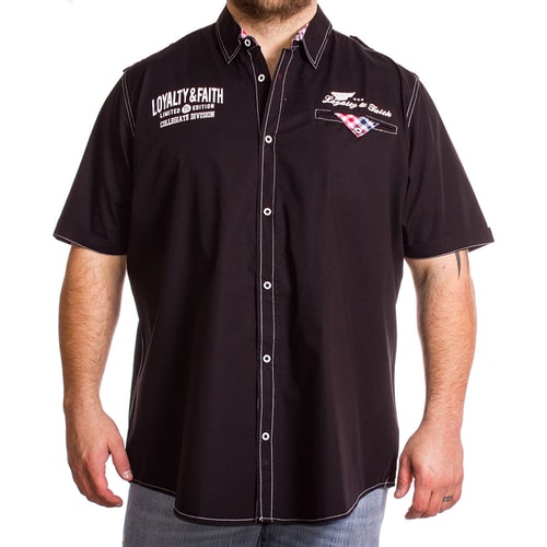 Loyalty & Faith Myer Black Short Sleeve Shirt