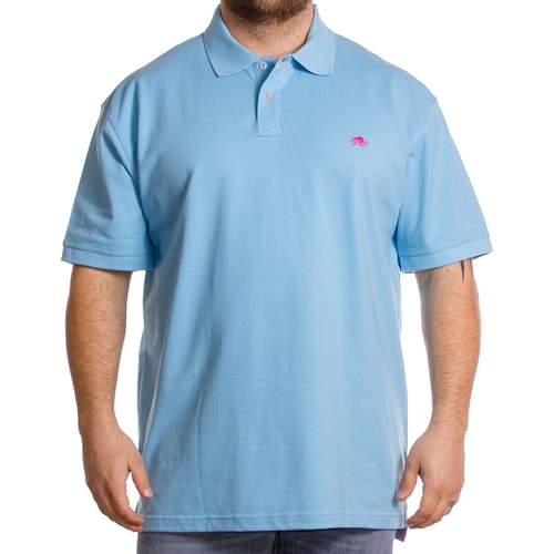 Raging Bull Signature Polo Shirt Sky Blue